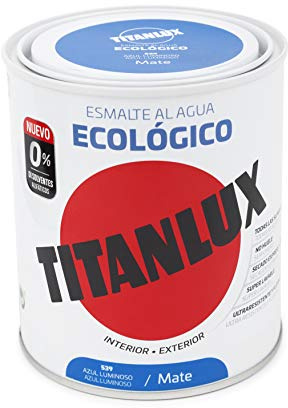 Titanlux - Esmalte eco, Mate azul, 750ML (ref. 02T053934)