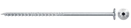 Fischer Bauschrauben FPF-WT 8,0x300 ZPP 50 weiß verzinkt, Doppelgewinde (50 Stk.)
