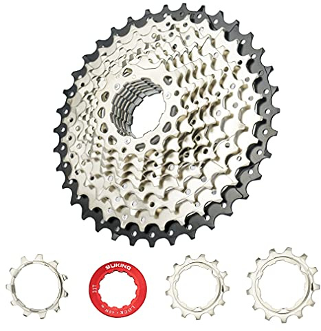 CYSKY 11 Fach Kassette 11-25T/11-28T/11-32T/11-36T/11-40T/11-42T/11-46T/11-50T/11-52T Kassette Kompatibel mit Shimano Sram Sunrace, Passend für Mountainbike, Rennrad, MTB (Leicht)