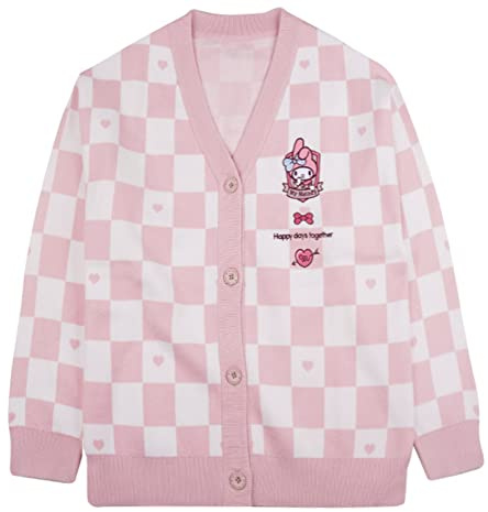 Dam Japan söt cardigan tröja Kawaii JK uniform cardigan tröja cosplay tröja, Rosa, L