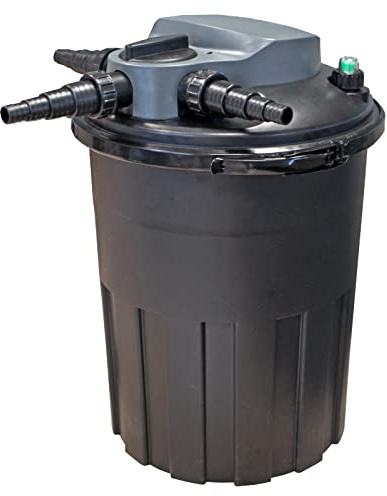 Teichfilter KEV15000 Bio Druckfilter mit 24W UV-Einheit und Rückspül-System, Teichddruckfilter | Bioteichfilter mit UV Lampe | Biofilter | Bio-Teichfilter | Filteranlage | Gartenteichfilter
