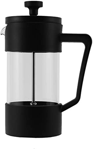 Presse française Cafetière et Thé Cuisinière, Verre Borosilicate épaissi Café Presse Sans rouille et Évier Résistant à la machine, Noir