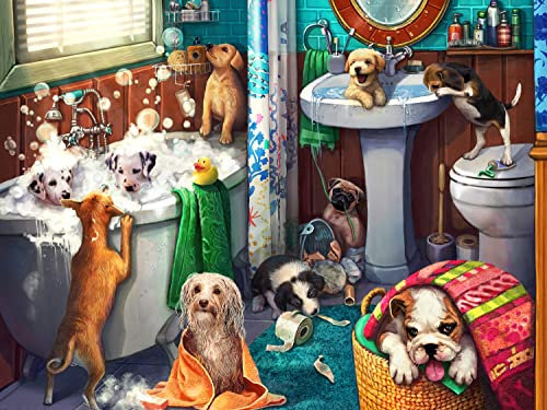 Vermont Christmas Company Bathroom Break Jigsaw Puzzle 550 Piece