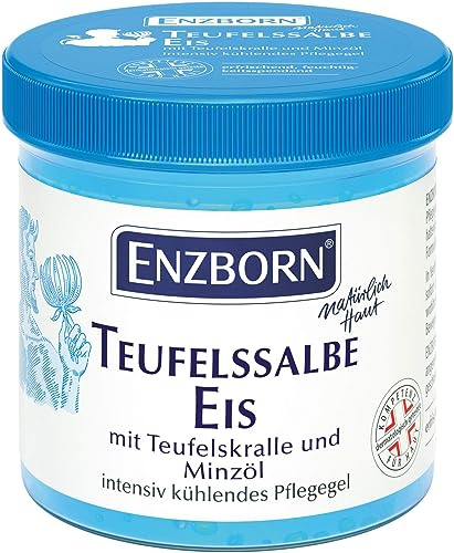 Enzborn Teufelssalbe Eis Kühlgel, Langanhaltender Kälteeffekt, 200 ml