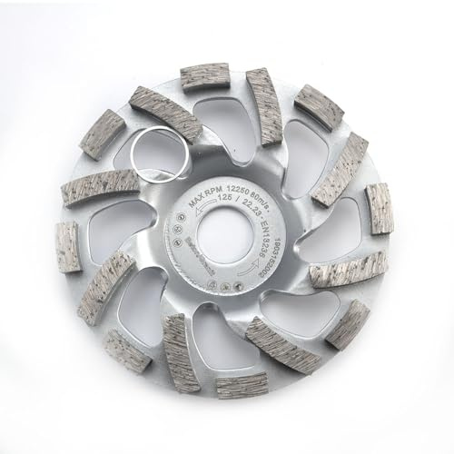 Diamantschleifteller Schleifscheiben Ø 180 mm und 22.23mm Loch Schleiftopf mit Kreuz Doppel Zahn