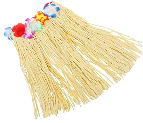 Holibanna Hawaiianischer Hula-rock-kostüm Bastmaterial Mit Elastischem Für Hawaii-partys Strand Und Gartenfeste Perfektes Cosplay-zubehör