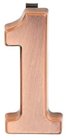 TAIGUHUI Hausnummer 3/4-stellige Hausnummer Türschild Imitat Metallschild Kunststoff Außen Briefkasten Hotel Apartment 0-9 mit Selbstklebendem Aufkleber Hausnummernschild (Color : 1)