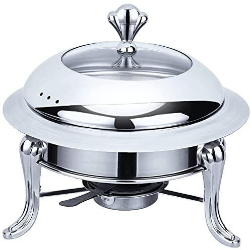 ANSNOW Ollas de Cocina de Acero Inoxidable, Horno de Líquido Sólido, Aislamiento, Horno de Calefacción, Olla Caliente Pequeña Multifuncional, Olla Seca