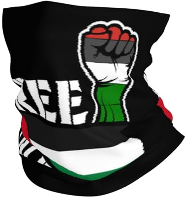 Free Palestine (4) Seamless Neck Gaiter Shield Scarf Bandana Head Wrap Face Cover Scarf Mask UV Protection Headwear for Motorcycle Cycling Riding Running Headbands