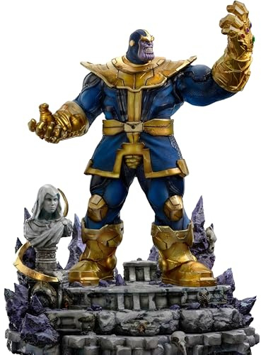 Iron Studios Statue Art Scale 1/10 Thanos Infinity Gauntlet Diorama Deluxe Marvel 42 cm