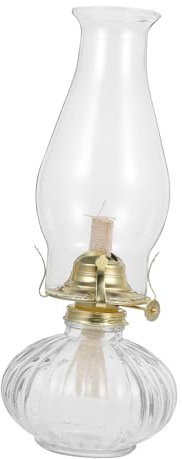 ULDIGI Vintage Kerosinlampe Mit -Schirm Dekorative Öllampe Für Innenräume Retro Petroleumlampe Für Tisch Und Kamin Hochtemperaturbeständig Und Nostalgisches Für Wohnung Und
