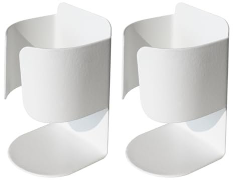 Zahnbürstenhalter Halter für elektrische Zahn-bürste, 304 Edelstahl, wandmontierbarer, Selbstklebender Aufbewahrungsständer für elektrische Zahn-bürste, Zahnpasta, Gesichtsreiniger (Weiß 2er Pack)