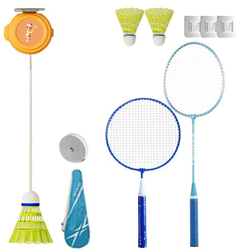 Automatische Rebound Badminton, Badminton -Übung zu Hause - Tragbarer automatischer Rückprall -Shuttlecock,Einzelspieler -Tennis -Übungsgerät, Übungs -Trainingshilfe für Anfänger