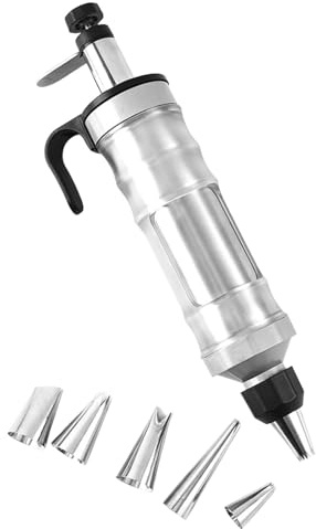 Lot de seringues à dessert professionnelles 400 ml avec 6 embouts pour décoration de gâteau professionnelle