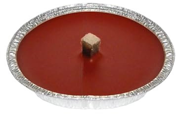 Antorchas de jardín de aluminio – Paquete de 40 – Ø 14 cm – Cera roja – Duración 3 horas – Cereria Di Giorgio