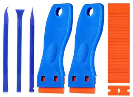 Grattoir à Autocollants - Grattoir pour Vitres de Voiture sans Rayures - Outil Ergonomique Multifonction pour Vitres Teintées, Céramique, Verre et Murs Industriels