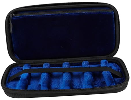 Saxophon Mundstück Tasche aus Oxford Gewebe Schwarz | Tragbare Aufbewahrung, Stoßfest bei Reisen, für Zubehör von Blasinstrumenten