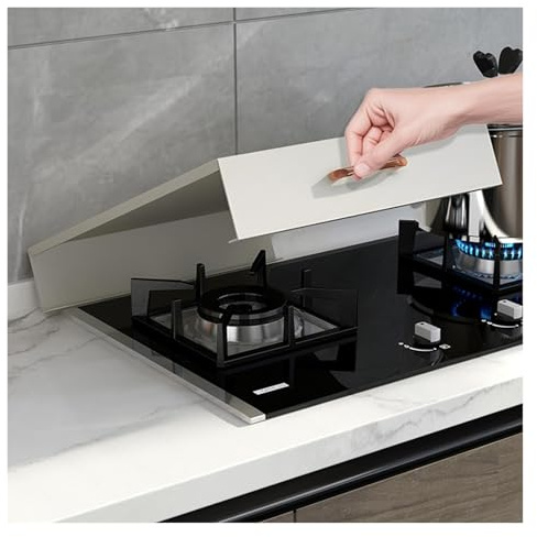 JYHHCYS Tapa encimera Gas Tabla Protectora Metálica con Asa para Cocina De Gas, Soporte Protector Grande para Cocina De Gas, Amplía El Espacio De La Cocina Y Es Fácil De Limpiar(31.5x19.6x3.5 Inch)