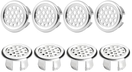 8 Pezzi Tappo Troppo Pieno Lavandino Anello Di Versamento Del Lavabo Plastica Rete Circolare Lavaboli Per Bagno Cucina