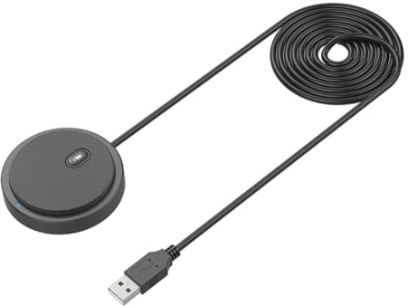 Microfono a Condensatore Supporto, Cavo Audio, Set da Registrazione | Ingresso 5v e Due Tracce, Struttura Plastica e Metallo, Nero, per Conferenze e Riprese Vocali Accessori Inclusi
