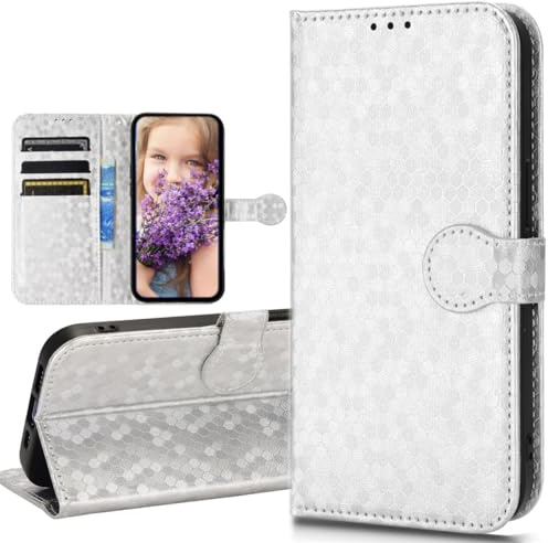 BaiFu Magnetic Closure Flip Shell for 1+15/OnePlus 15, Wave dot Wallet Case Compatible with 1+15/OnePlus 15-03