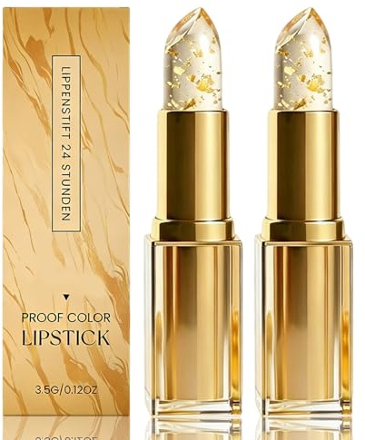 2PCS Lápiz Labial PH Adaptativo, 24 horas de duración, Hidratación Duradera | Color Changing Lipstick, Temperature Lip Balm, Nutre los labios, Sin alcohol, Apto Para Todos