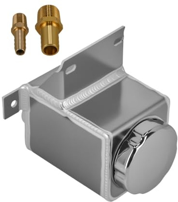 Servostyrningsvätsketank aluminium Passar för F150 Heritage 1997-2004 Silver Servostyrningsolja Behållare
