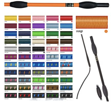 JA Horse Fleck Feldmann Balance Sports Dressurgerte Gerte Reitgerte (orange, 110 cm)