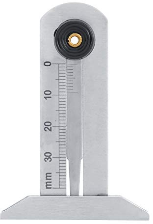 Jauge de Profondeur de Bande de Roulement de Pneu de Poche en Acier Inoxydable 0-30 Mm avec Tige de Mesure, pour Motifs Antidérapants sur Diverses Bandes de Roulement de Pneu | Acier Inoxydable 0-30 mm pour Contrôle des Bandes de Roulement Antidérapantes