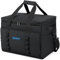Hulongo Kühltasche Gross Faltbar Kühlbox Isolierte Thermotasche Wasserdicht Picknick für Reisen, Camping & Einkaufen, 30L, Schwarz