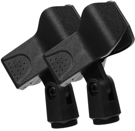 SHOWERORO 2stücke Mikrofonhalter Aus Kunststoff Mikrofonclips Einfacher Mikrofonständer Clip Für Mikrofon Mikrofonzubehör Passend Für Mikrofone Dynamische Gesangsmikrofone Und Professionelle