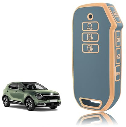 TOOMUME Funda Llave Coche para Kia Sportage 5 NQ5 GT EV6 Sorento Niro Ceed | Silicona Suave, Antigolpes, Anticaídas, Antiarañazos, Carcasa Protectora Llave para Proceed Xceed Stonic Cerato Carnival