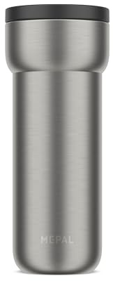 Mepal - Isolierbecher Ellipse - 6 Stunden heiß & 10 Stunden kalt - Thermobecher für Unterwegs - Geeignet als Tee & Kaffeetasse zum Mitnehmen - Passt in alle Becherhalter - 475 ml - Nordic black