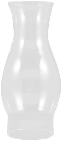 Veemoon Lampenschirm Für Öllampe Aus Klarem Glas Lampenabdeckung Für Petroleumlampe Ersatzglas Für Petroleumlampe 8.27 Zoll Zylindrischer Glaskamin Für Innenbeleuchtung 1 Stück
