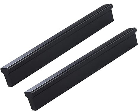 Maniglie in alluminio nero a forma di T per armadietti, 2 pezzi, 1000 mm, per cucina, armadio, camera da letto, armadio, accessori per cassetti, design moderno, facile installazione