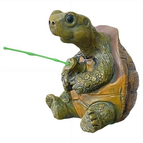 PLGEBR Gartenteich Deko Angeln Figur aus Harz Gartendeko Figuren,Miniteich Angler Froschfigur Deko für Garten Landschaft,Gartendeko für Draußen Figuren,Frosch Gartenzwerge für Außen Gartenstatue
