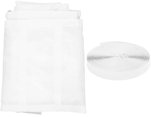Tomotato Kit de Sellado para Puertas corredizas de Aire Acondicionado portátil, Estructura con cordón Ajustable, Cremallera Adicional, Materiales Resistentes con Refuerzos de nailo (90 * 210 cm)
