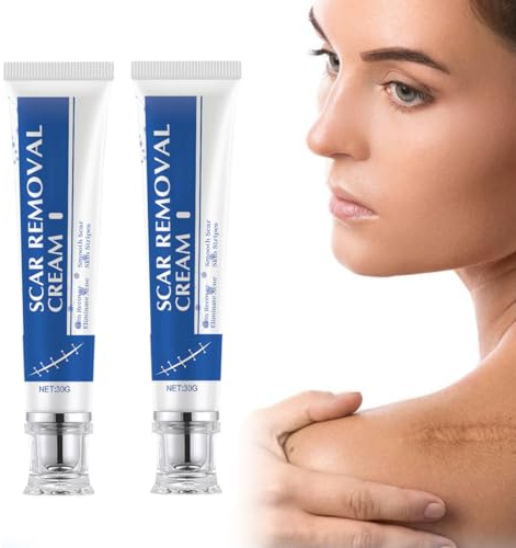 HQRKOTM 2 PCS Crème Cicatrisante, 30G crème Cicatrisante Post Opératoire, scar removal cream,Anti-vergetures, Gel Pour Césarienne, Et Brûlures, Et Adultes