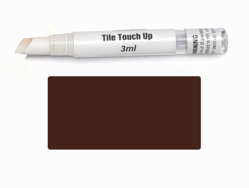 V-Fix Tile Touch Up Paint Pen – Scratch & Chip Repair for Ceramic & Porcelain Tiles, Water-Based - 3ml (Medium Brown)