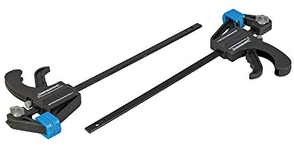 Silverline Mini Clamps – 2 Piece, 150mm Quick-Release Spring Clamps for Woodworking & Crafts (250115)