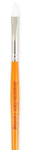 Snazaroo 1192040 Schmink-/Flachpinsel, mittel, zum auftragen von Kinderschminke, gelb