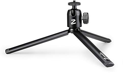 Zeadio Metall-Stativ + Kugelkopf-Halterung, mit 1/4 Zoll Schraube, Tisch-Stativ für Smooth 4, Crane Plus, Crane 2, Osmo Mobile, Ronin-S, Vimble 2, Gimbal Griff-Stabilisator und alle Kameras
