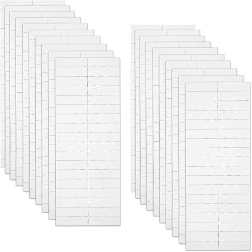 720 Pieces Blank Tab and Insert Hanging File Paper Tab Insert, 2 x 0.6 Inch | Blank Tab and Inserts, Paper Blank White Inserts, Practical for File Organization, Different Sizes Hanging Folder Insert