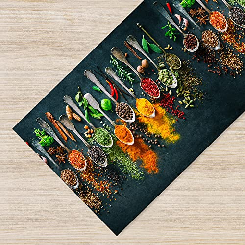 IlGruppone Tappeto Cucina Antiscivolo Made in Italy Passatoia Antimacchia Lavabile in Lavatrice Multiuso Corridoio Soggiorno - 50x150 - Spezie