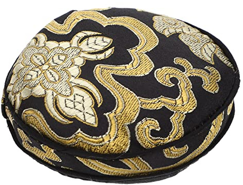 Milisten Buddha Sound Bowl Cushion Singing Bowl Cushion Singing Bowl Pad Singing Bowl Holder Pillow Brocade Ring Cushion Pillow for Buddhist Sound Bowl