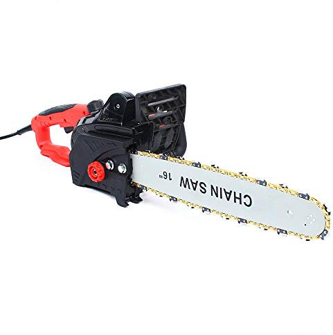 A-7018 Tronçonneuse électrique 40,6 cm 2000 W Coupe-tige et tronçonneuse Outil de coupe de bois Chaîne de tronçonneuse légère Tronçonneuse à bois Scie à arbre