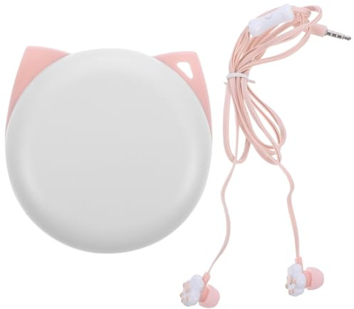 Hemobllo 3.5mm Cuffie in Ear: Cavo Piatto Antigroviglio - Auricolari Stereo in-Ear Con Custodia per Regalo per Ragazze