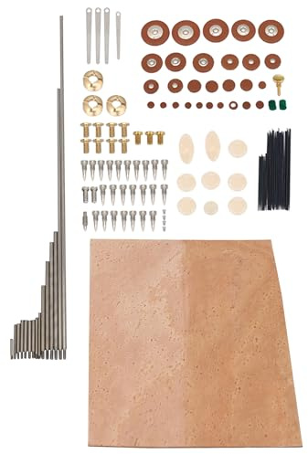 RDEXP Tenorsaxophon Reparatur Set Pads, Federn, Nadeln, Stoßstangenstifte, Korkfolie