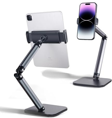 RUIXUE Handyständer für Tisch,Tablet Halterung Verstellbar,Multi-Winkel/Höhenverstellbarer Tablet Ständer,Tablet Halter Handy Ständer Suitable for Most Mobile Phones and Tablets.