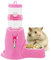 Hamster Water Bottle with Stand, Aleker 80ml Guinea Pig Water Bottle Non Drip, Automatic Feeder Water and Food Dispenser for Guinea Pig, Rat, Rabbit, Gerbil, Chinchilla, Small Animals